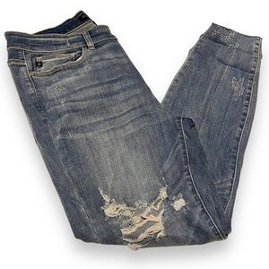Judy Blue Jeans Womens 16W Distressed Destroyed Ripped Denim Streetwear